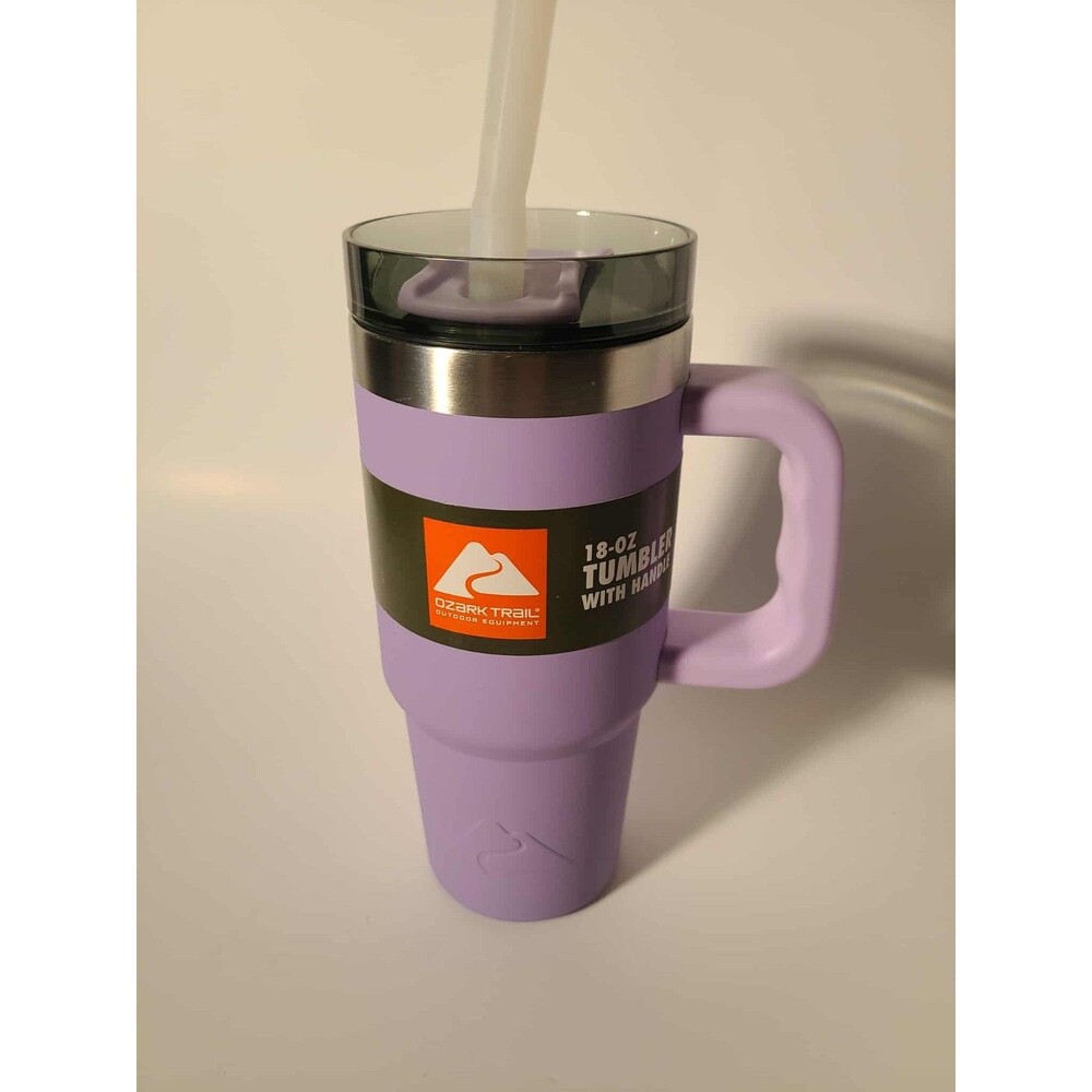 Ozark Trail 18Oz Vacuum Insulated Stainless Steel Tumbler Purple New